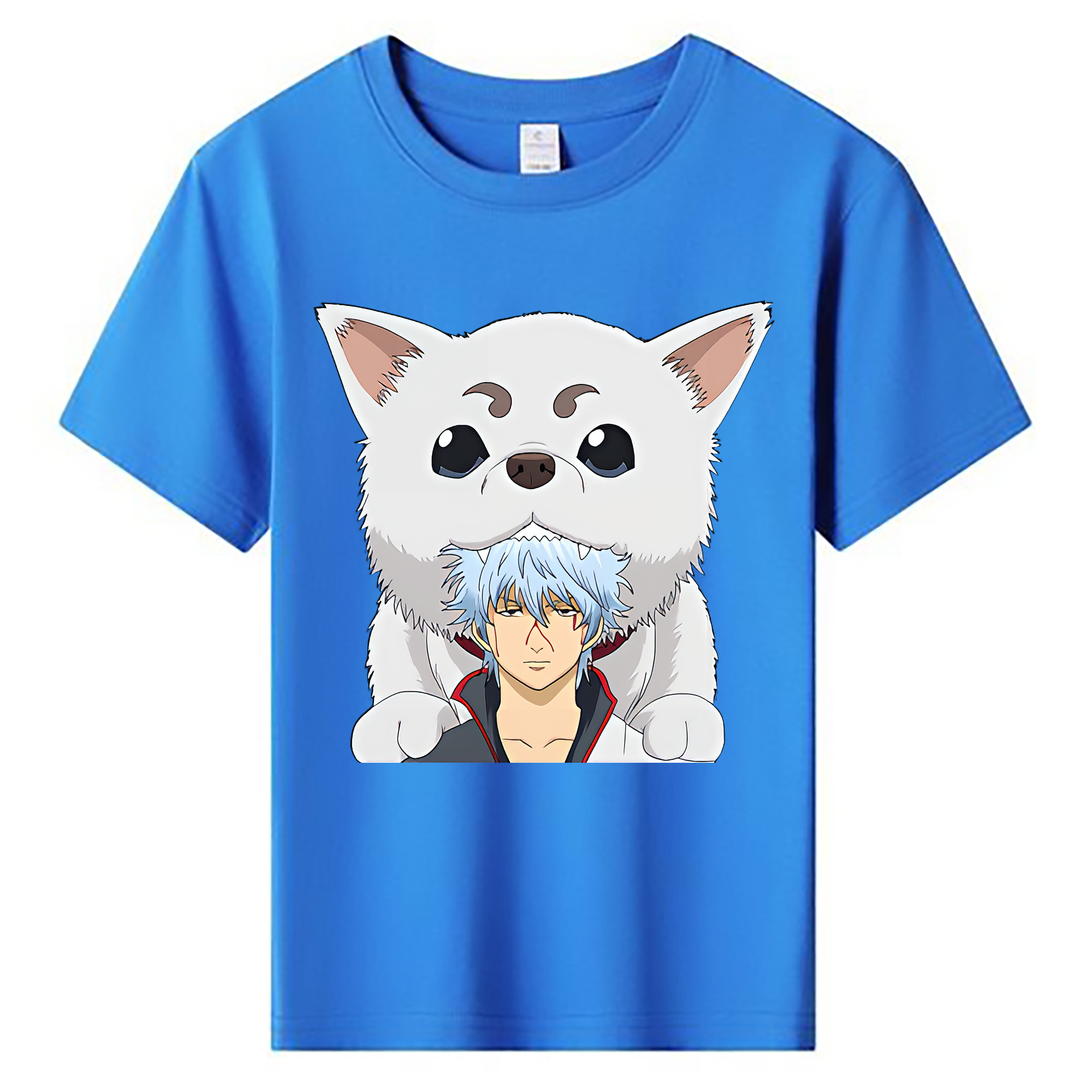 （画像用） ぎんたま 坂田銀時（さかたぎんとき） 神楽 志村新八（しむら しんぱち） GINTAMA Sakata Gintoki Kagura Shimura Shinpachi 綿100％キッズTシャツ（フロントプリント）